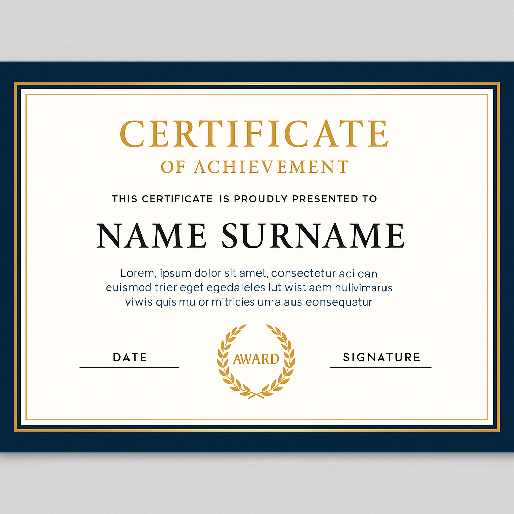 Certificates